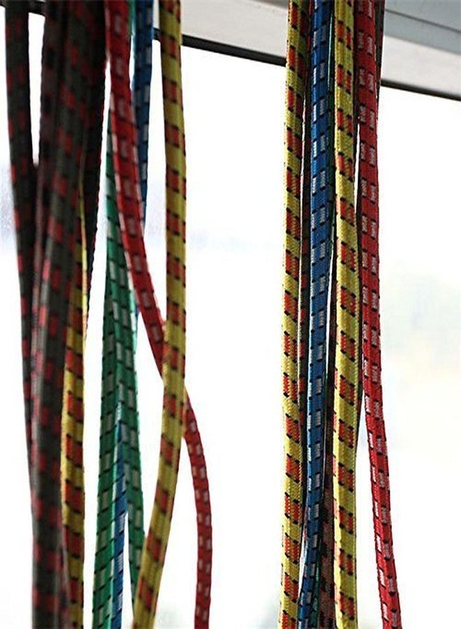 Tilak Venture 4 Pcs High Strength Stretchable Elastic Rope/Bungee Cord for Hanging Clothes, Nylon Luggage Tying Rope (Assorted Colour, 4Ft) - Image 3